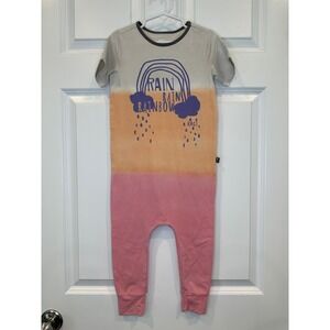 Rags Kids Size 3/4 Rain Rainbow Ombre One Piece Jumpsuit Romper‎